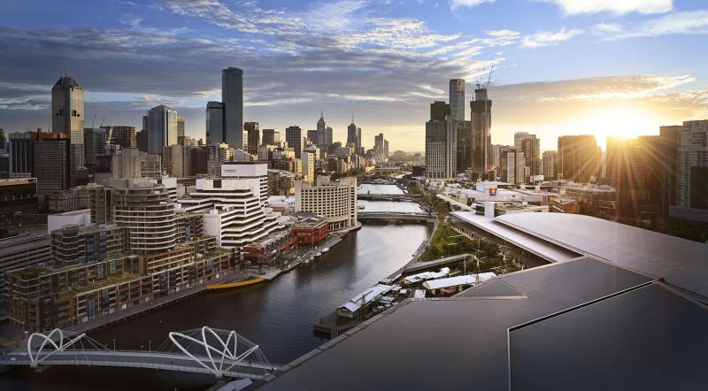 MCEC Melbourne skyline